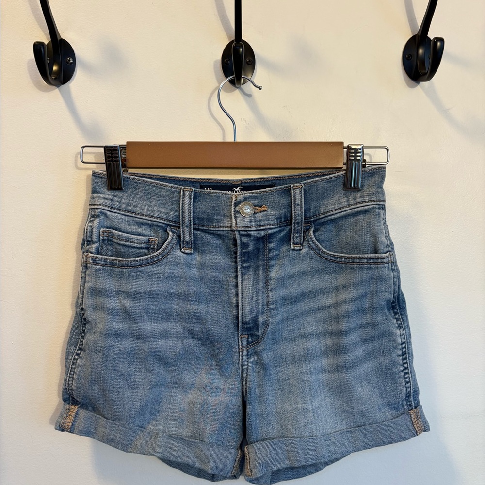 Hollister Light Blue Jean Shorts